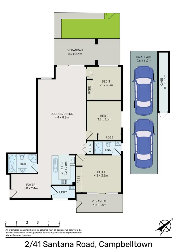 Floorplan of Homely apartment listing, 21/41 Santana Road, Campbelltown NSW 2560
