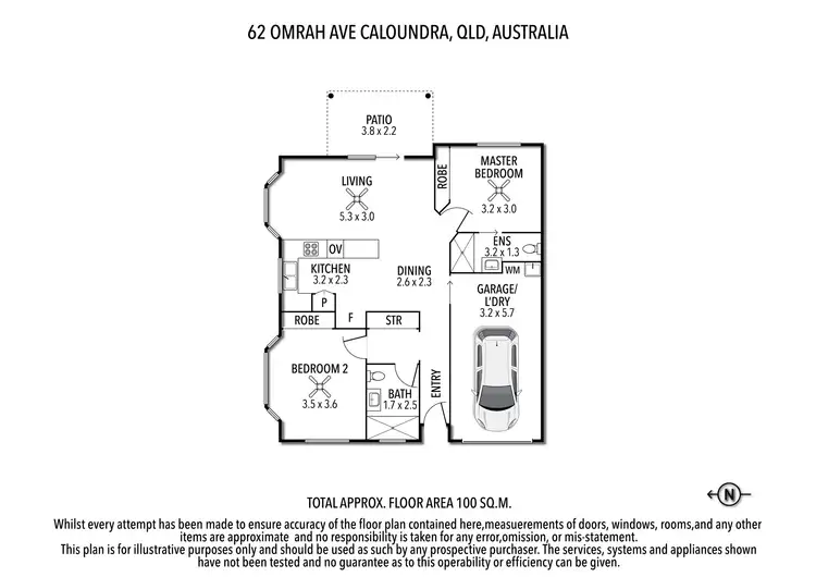 Floorplan of Homely unit listing, 1/62 Omrah Avenue, Caloundra QLD 4551