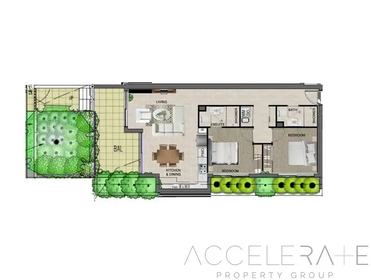 Floorplan of Homely unit listing, 1/11 Gallagher Terrace, Kedron QLD 4031