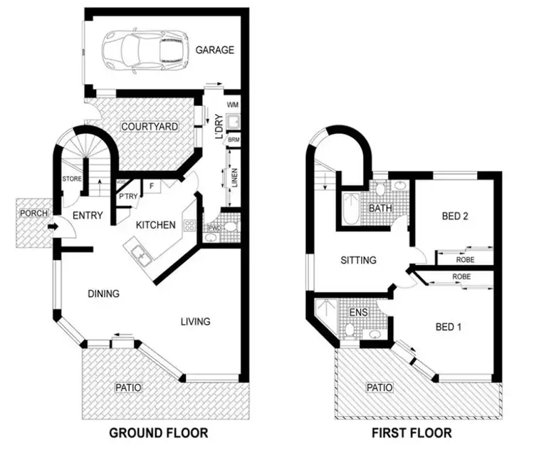 Floorplan of Homely townhouse listing, 37/33 Elizabeth Street, Urangan QLD 4655