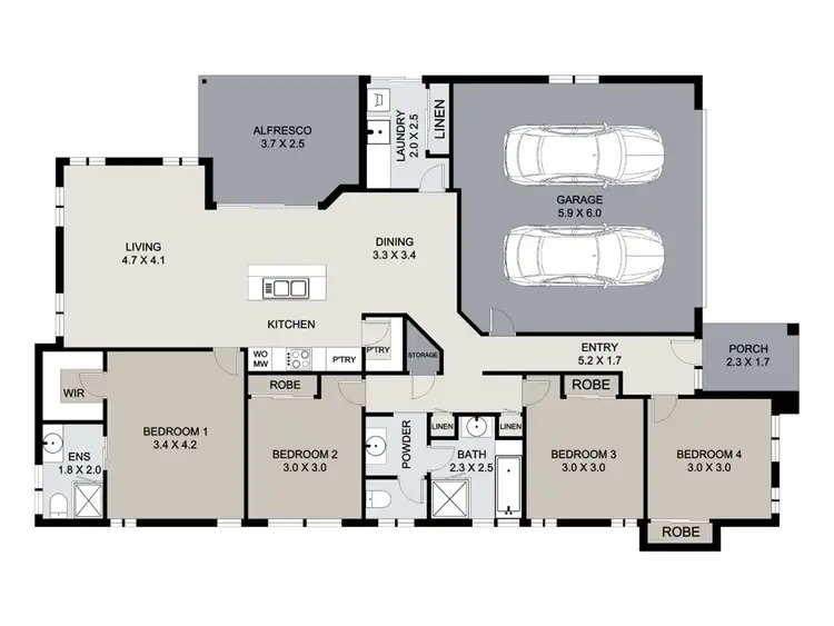 Floorplan of Homely house listing, 99 Broadacres Drive, Tannum Sands QLD 4680