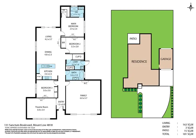 Floorplan of Homely house listing, 131 Sanctum Blvd, Mount Low QLD 4818