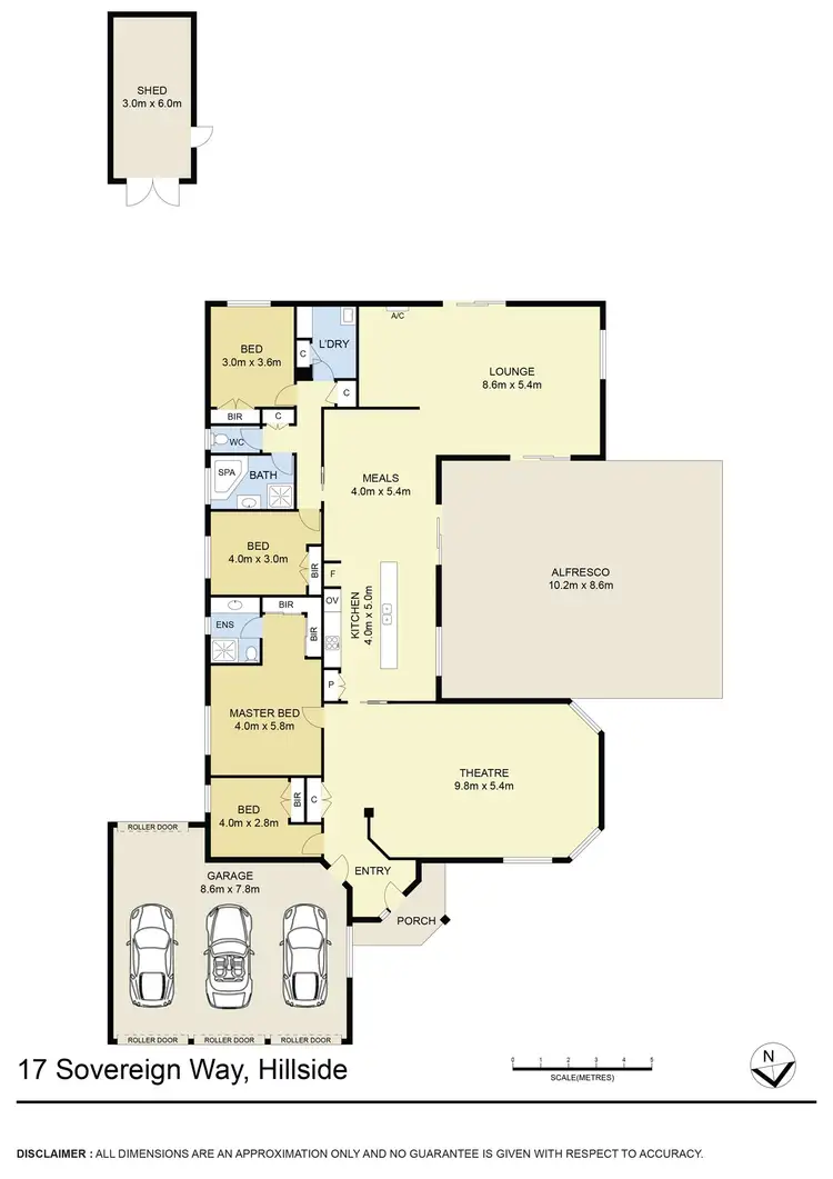 Floorplan of Homely house listing, 17 Sovereign Way, Hillside VIC 3037