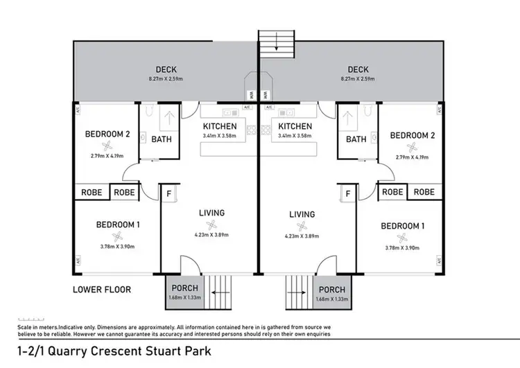 Floorplan of Homely block of units listing, 3 Quarry Cr, Stuart Park NT 820