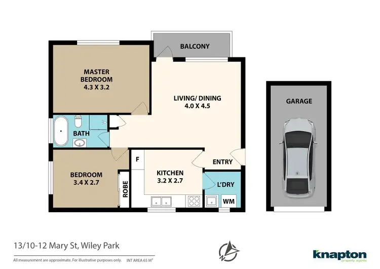 Floorplan of Homely unit listing, 13/10-12 Mary Street, Wiley Park NSW 2195