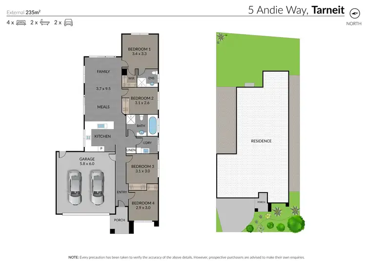 Floorplan of Homely house listing, 5 Andie Way, Tarneit VIC 3029
