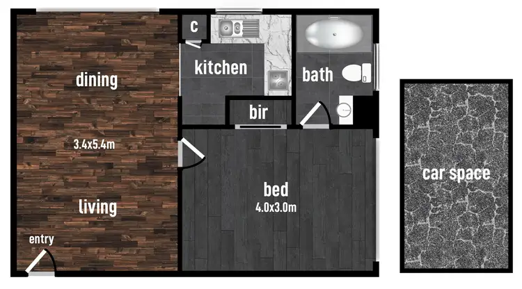 Floorplan of Homely apartment listing, 7/1 Edney Court, Noble Park VIC 3174