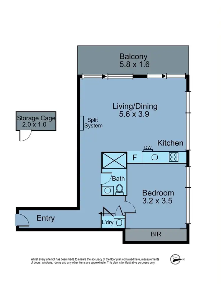 Floorplan of Homely apartment listing, 303/10 Shuter St, Moonee Ponds VIC 3039