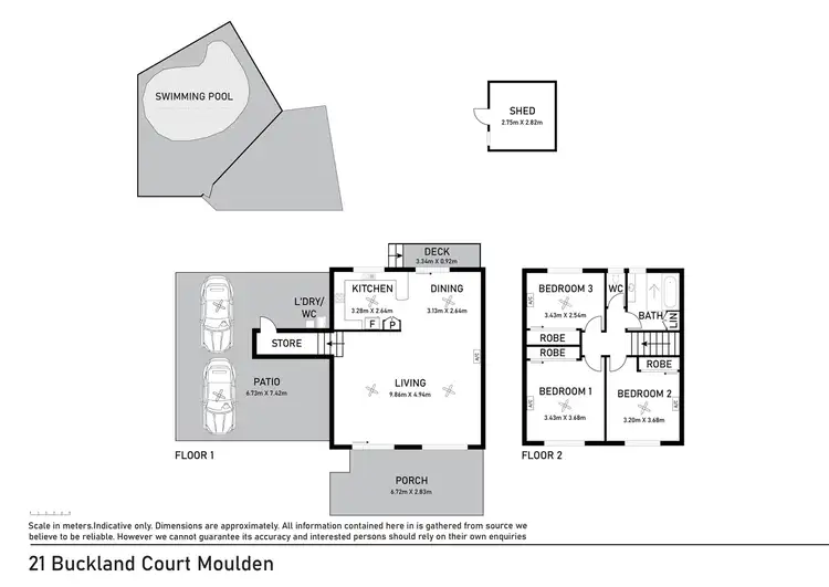 Floorplan of Homely house listing, 21 Buckland Ct, Moulden NT 830