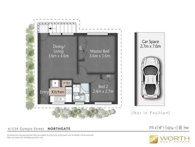 Floorplan of Homely unit listing, 6/154 Gympie Street, Northgate QLD 4013