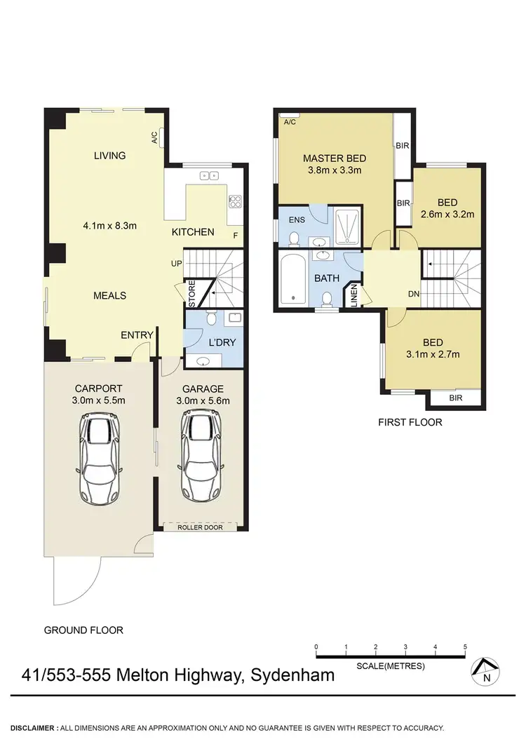 Floorplan of Homely townhouse listing, 41/553-555 Melton Highway, Sydenham VIC 3037