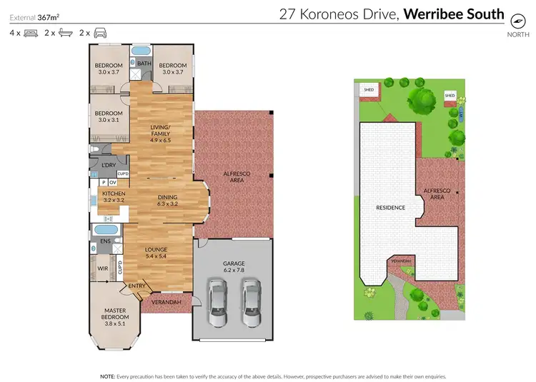 Floorplan of Homely house listing, 27 Koroneos Drive, Werribee South VIC 3030