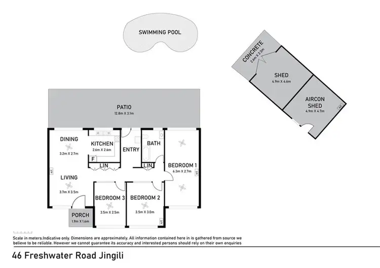 Floorplan of Homely house listing, 46 Freshwater Rd, Jingili NT 810