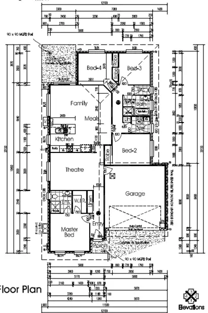 Floorplan of Homely house listing, 44 Flora Terrace, Pimpama QLD 4209