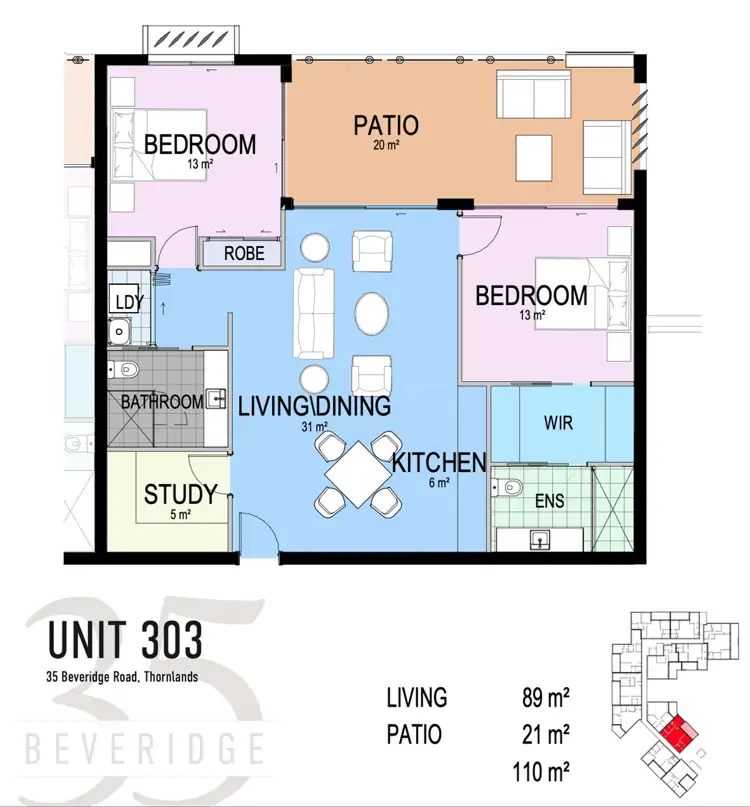Floorplan of Homely unit listing, Lot 2/35 Beveridge Road, Thornlands QLD 4164