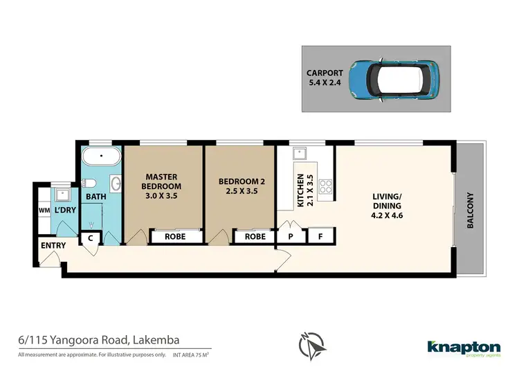 Floorplan of Homely unit listing, 6/115 Yangoora Road, Lakemba NSW 2195