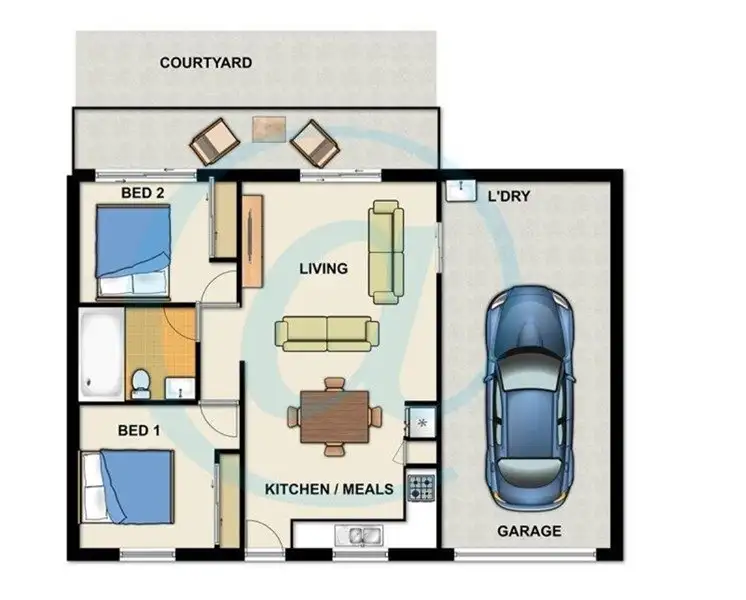 Floorplan of Homely apartment listing, 2/107 SHERWOOD ROAD, Toowong QLD 4066