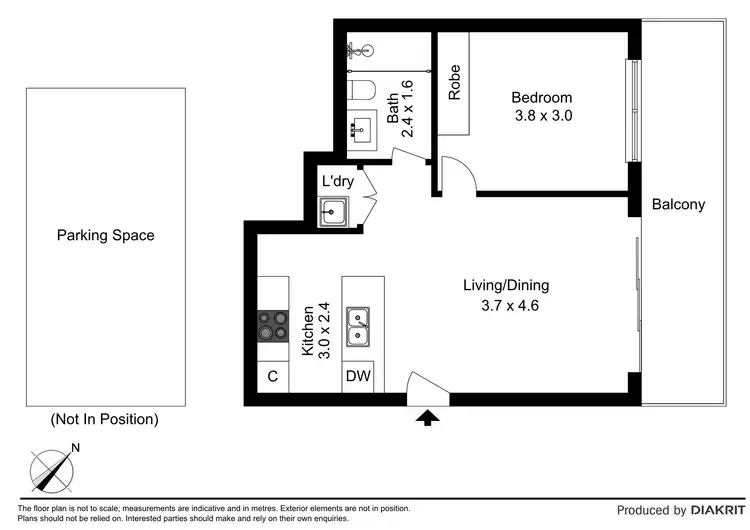 Floorplan of Homely apartment listing, 514/16 Woorayl Street, Carnegie VIC 3163