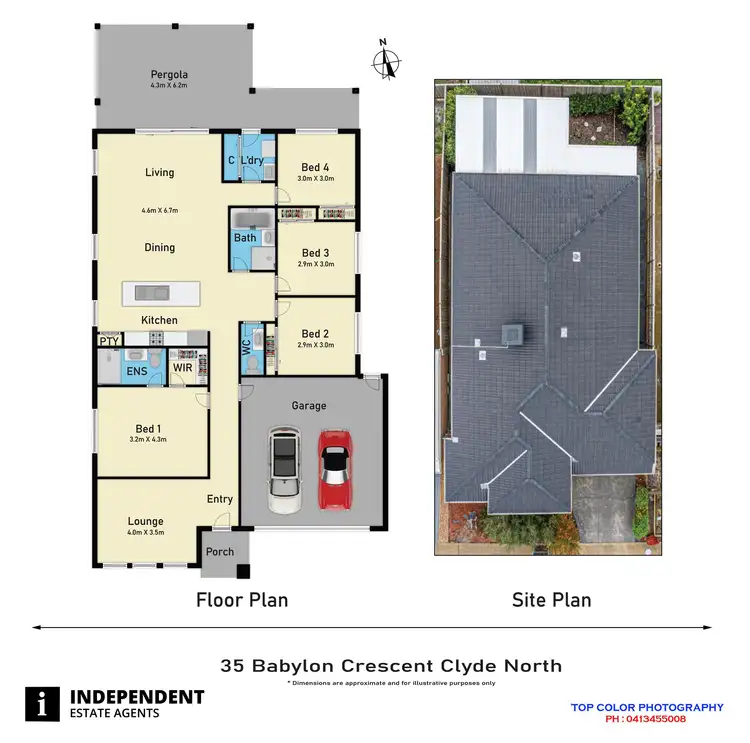 Floorplan of Homely house listing, 35 Babylon Cr, Clyde North VIC 3978
