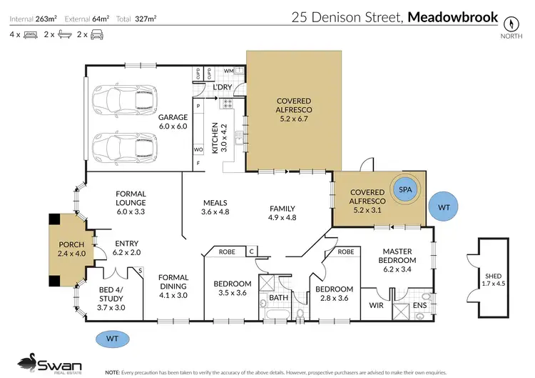 Floorplan of Homely house listing, 25 Denison Street, Meadowbrook QLD 4131