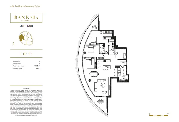 Floorplan of Homely apartment listing, 1301/2 glenti place, Docklands VIC 3008