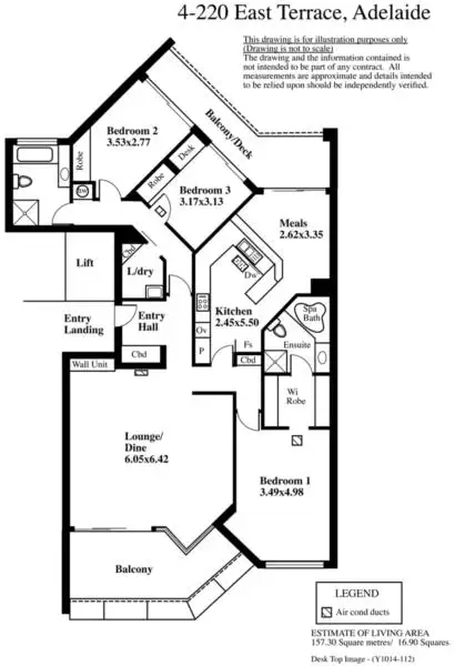 Floorplan of Homely apartment listing, 4/220 East Terrace, Adelaide SA 5000