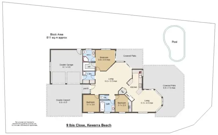 Floorplan of Homely house listing, 9 Ibis Close, Kewarra Beach QLD 4879