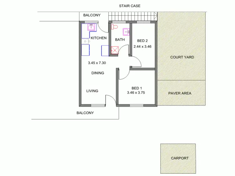 Floorplan of Homely apartment listing, 8/32 Salisbury Highway, Salisbury SA 5108
