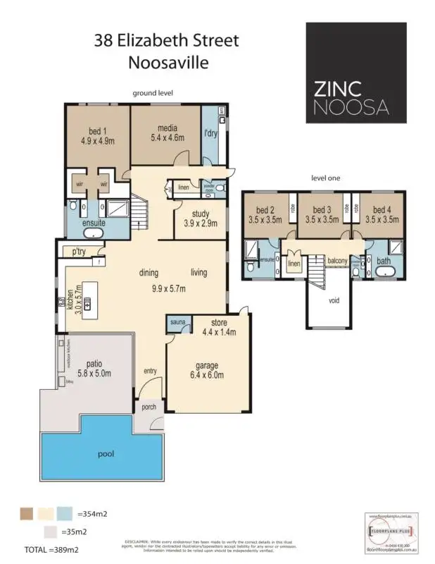 Floorplan of Homely house listing, 38 Elizabeth Street, Noosaville QLD 4566