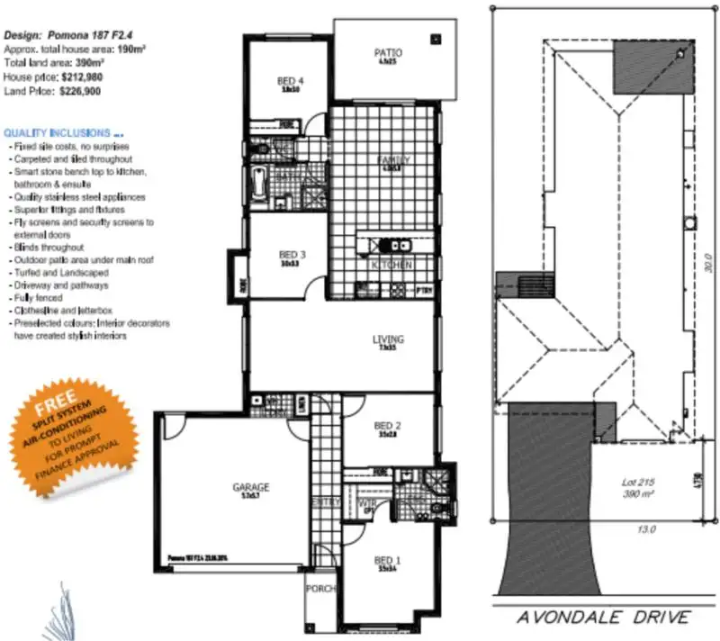 Floorplan of Homely house listing, Lot 215 Avondale Drive, Pimpama QLD 4209