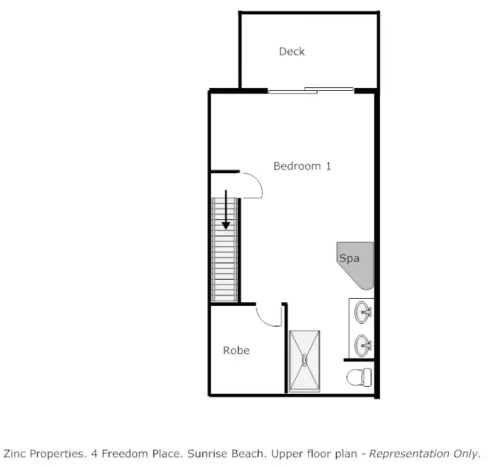 Floorplan of Homely house listing, 4 Freedom Place, Sunrise Beach QLD 4567