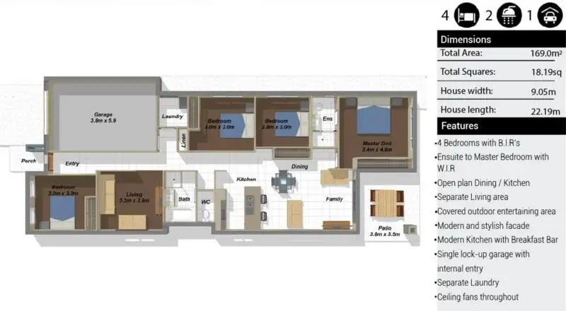 Floorplan of Homely house listing, LOT 96 Village, Pimpama QLD 4209