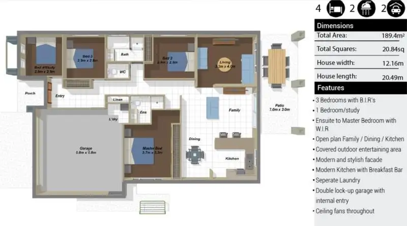 Floorplan of Homely house listing, LOT 85 Village, Pimpama QLD 4209