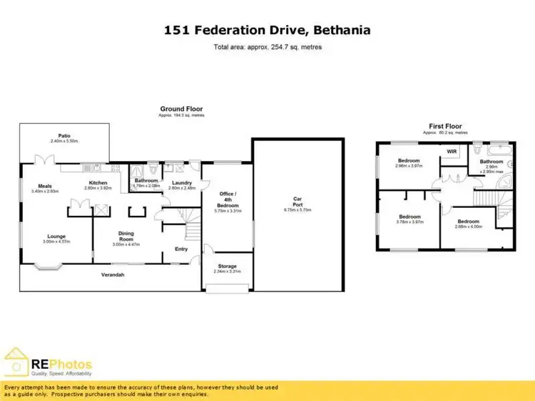 Floorplan of Homely house listing, 151 Federation Drive, Bethania QLD 4205
