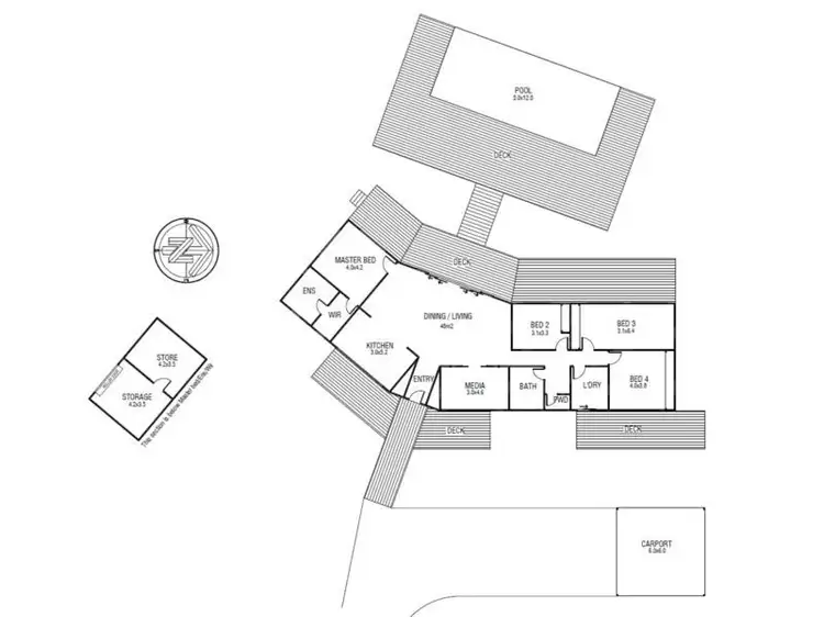Floorplan of Homely house listing, 250 BEDDINGTON ROAD, Doonan QLD 4562