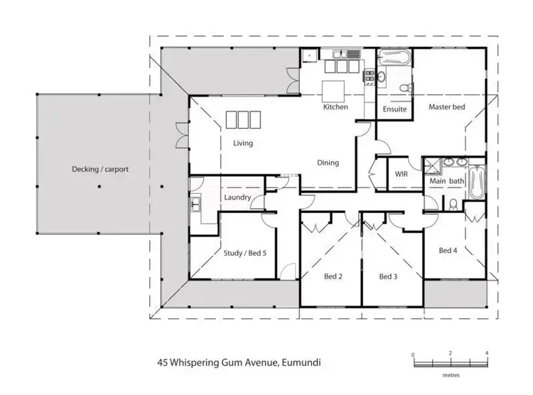 Floorplan of Homely house listing, 45 WHISPERING GUM AVE, Eumundi QLD 4562
