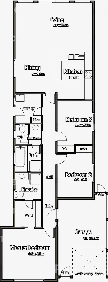 Floorplan of Homely house listing, 14 Cator Street, West Hindmarsh SA 5007