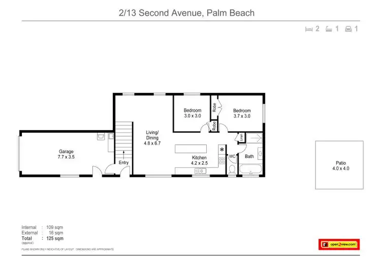 Floorplan of Homely house listing, 2/13 Second Avenue, Palm Beach QLD 4221