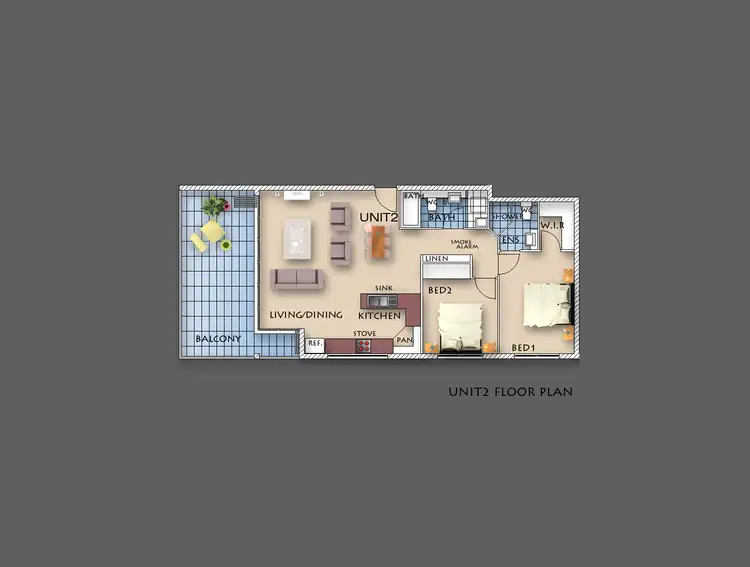 Floorplan of Homely apartment listing, 2/53 Douglas Street, Greenslopes QLD 4120