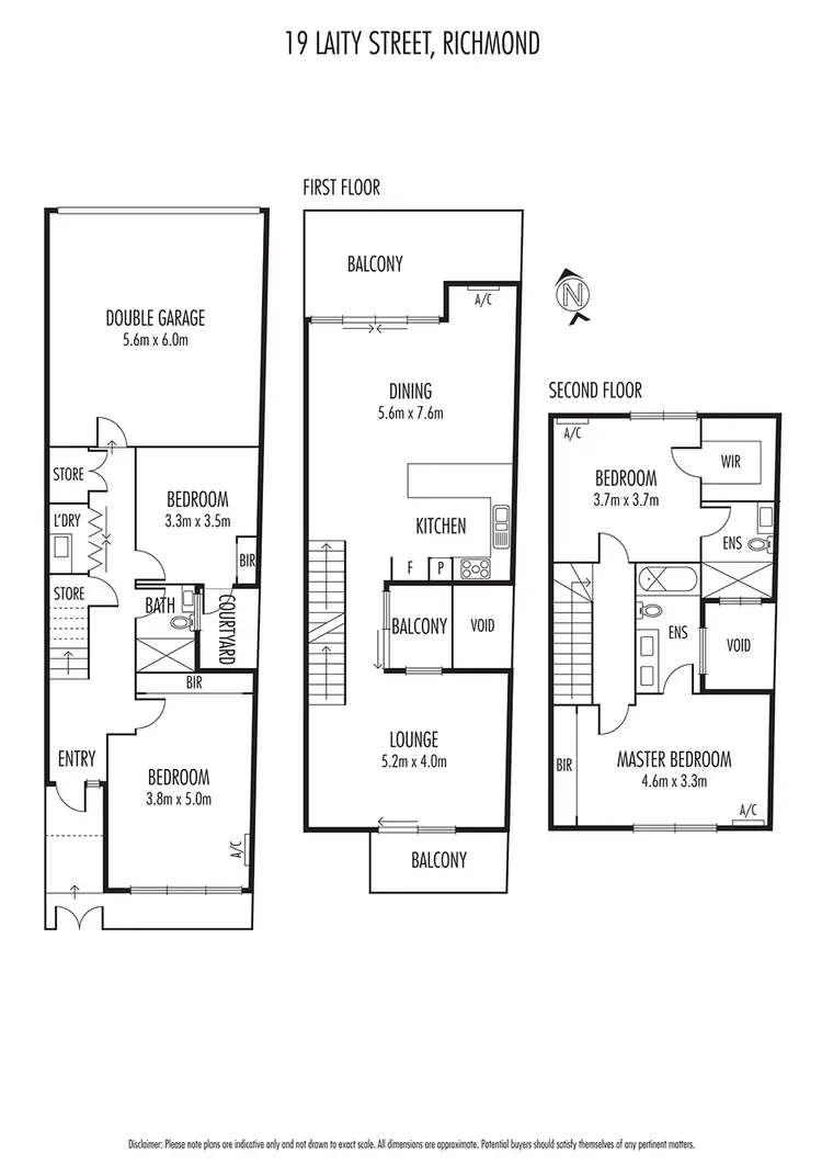 Floorplan of Homely townhouse listing, 19 Laity Street, Richmond VIC 3121