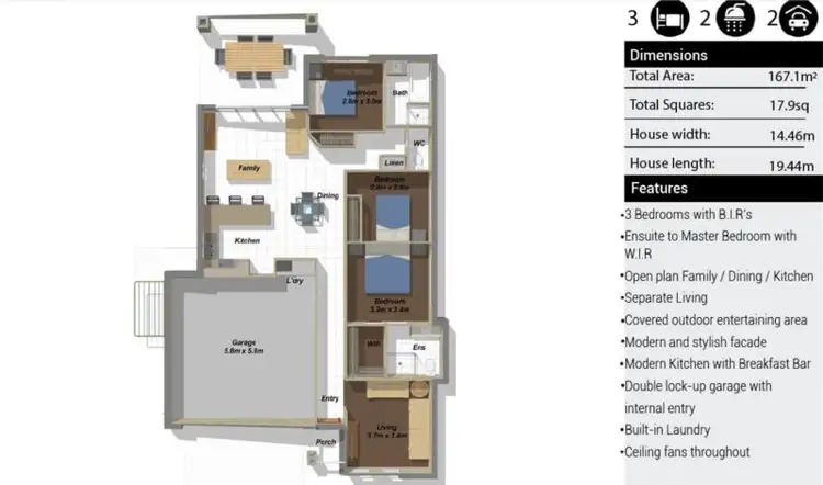 Floorplan of Homely house listing, Address available on request