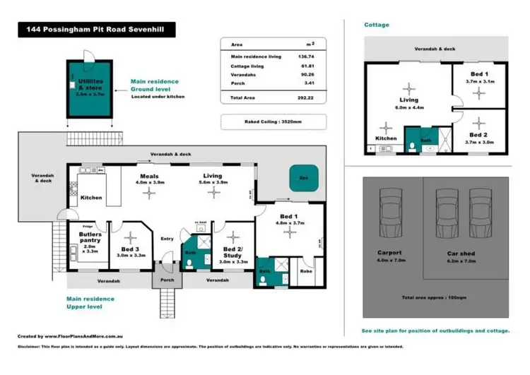 Floorplan of Homely house listing, 144 Possingham Pit Road, Sevenhill SA 5453