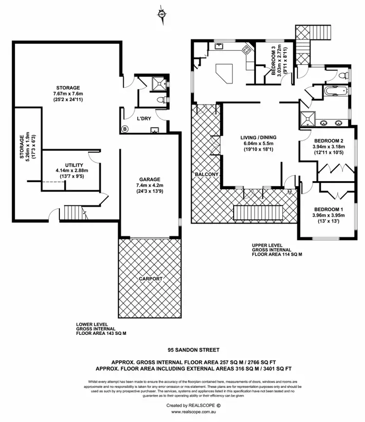 Floorplan of Homely house listing, 95 Sandon  St, Graceville QLD 4075