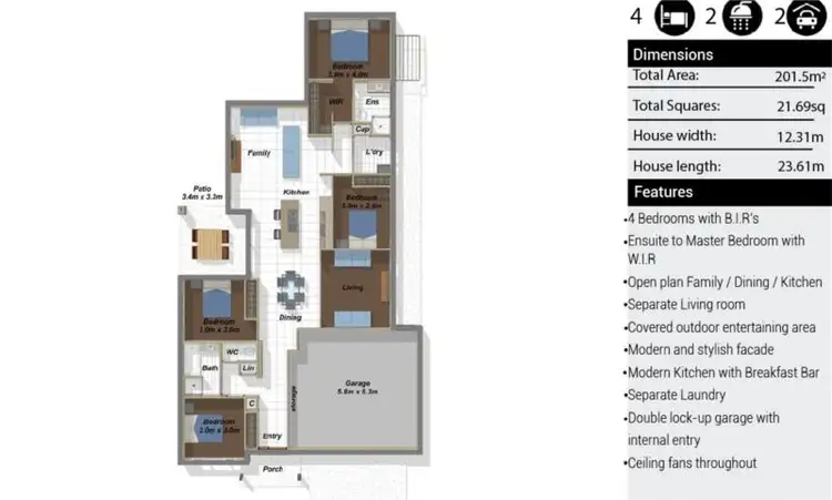 Floorplan of Homely house listing, LOT 89 Village, Pimpama QLD 4209