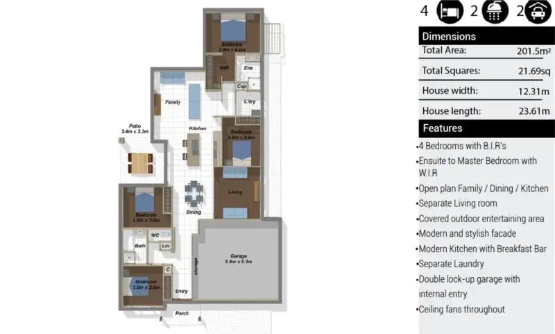 Floorplan of Homely house listing, LOT 89 Village, Pimpama QLD 4209