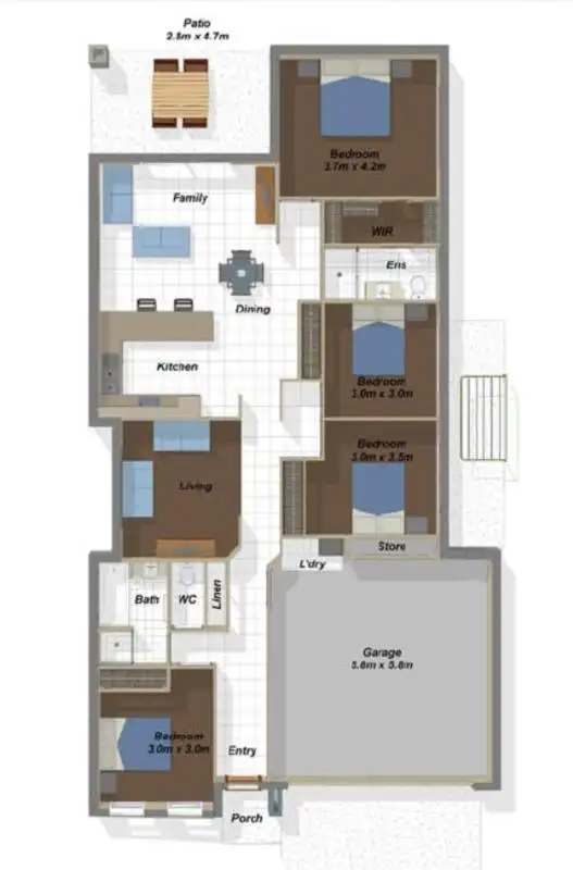 Floorplan of Homely house listing, Lot 33 Cascade Street, Pimpama QLD 4209