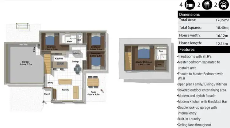 Floorplan of Homely house listing, LOT 76 Village, Pimpama QLD 4209