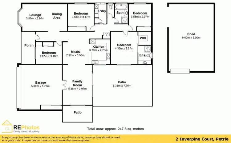 Floorplan of Homely house listing, 2 Inverpine Court, Petrie QLD 4502