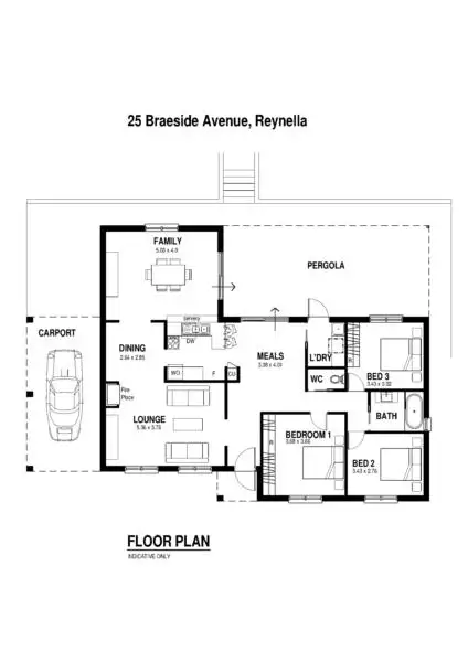 Floorplan of Homely house listing, 25 Braeside Avenue, Reynella East SA 5161