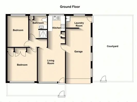 Floorplan of Homely unit listing, 3/22 Oxford Street, Woolloongabba QLD 4102
